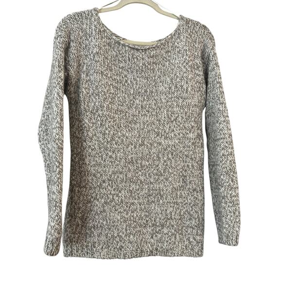 Berretti Made in Italy Womens Sweater L Cable Open Knit Wool Alpaca Blend - Picture 9 of 10